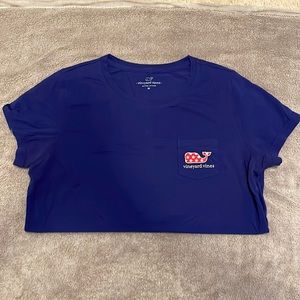 vineyard vines patriotic women's fit t-shirt, size M